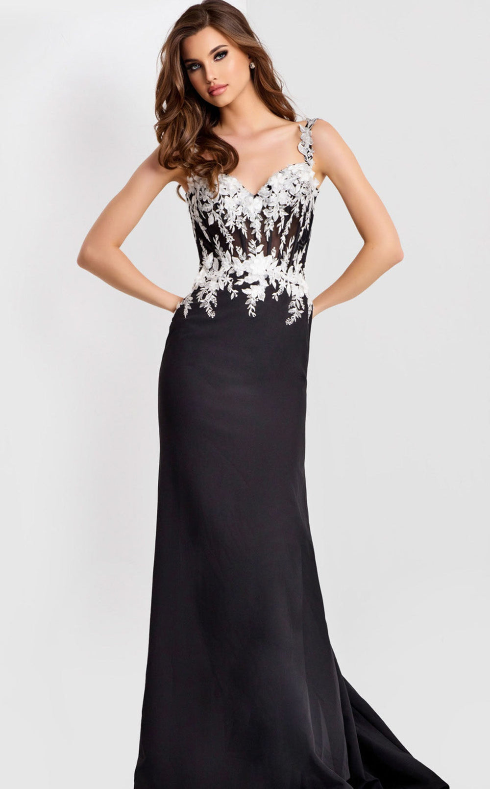 Exquisite Jovani 49465 Dress detail view - VOLAKK