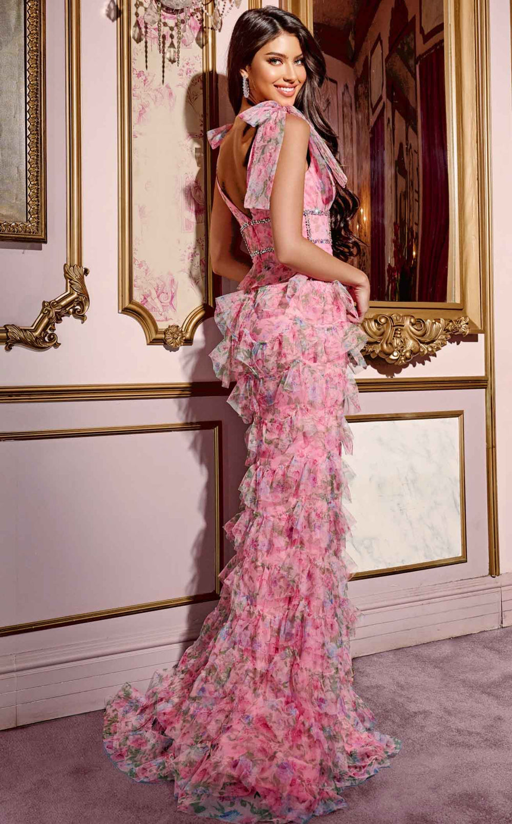 Exquisite Jovani D5082 Dress detail view - VOLAKK