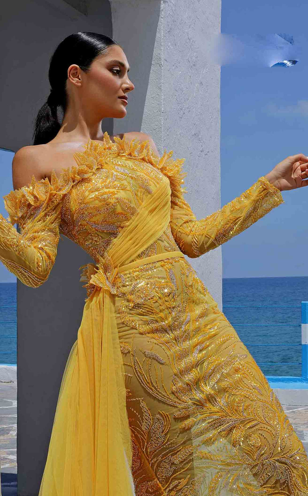 Exquisite MNM Couture K4006 Dress detail view - VOLAKK