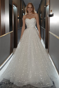 Sparkle Sleeveless Wedding Dress Kerstin view 1