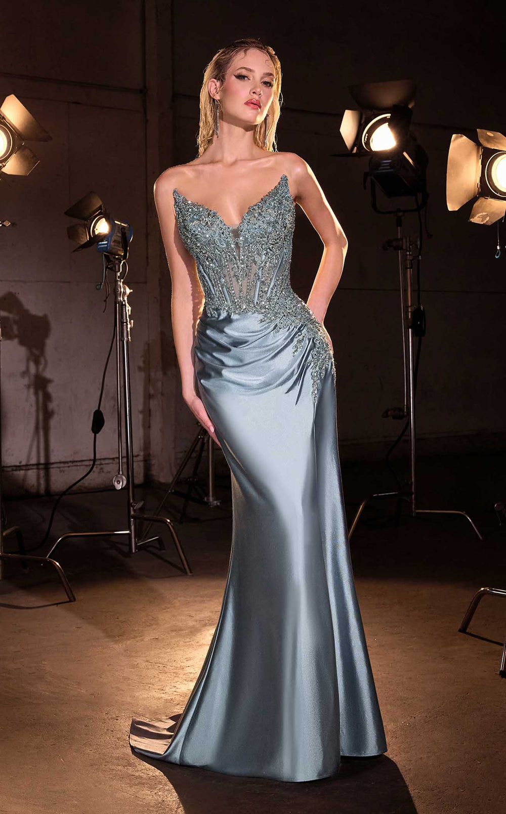 Exquisite Ladivine CD714 Dress detail view - VOLAKK