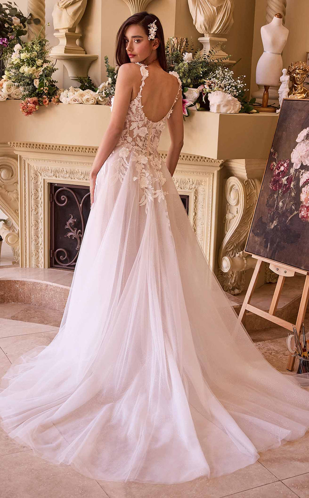 Exquisite LaDivine CDS498W Dress detail view - VOLAKK
