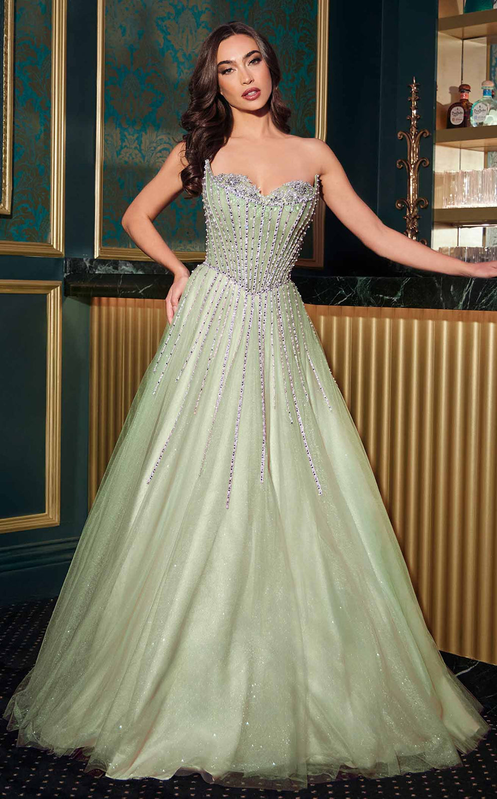 Exquisite Ladivine CDS541 Dress detail view - VOLAKK