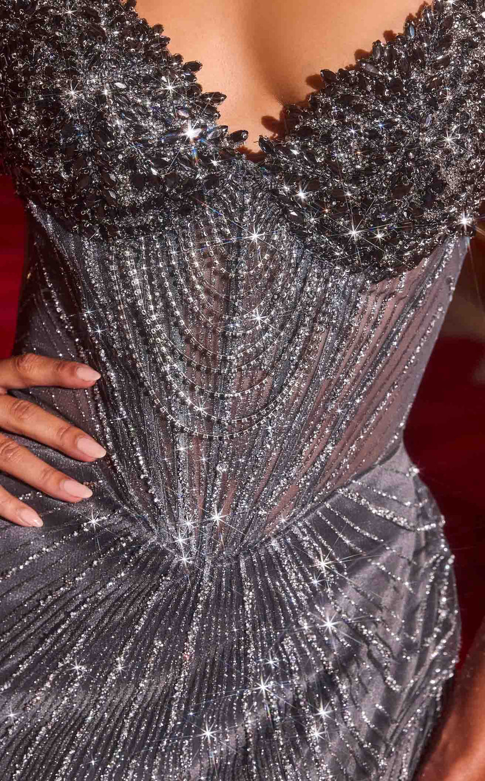 Exquisite Ladivine J903 Dress detail view - VOLAKK