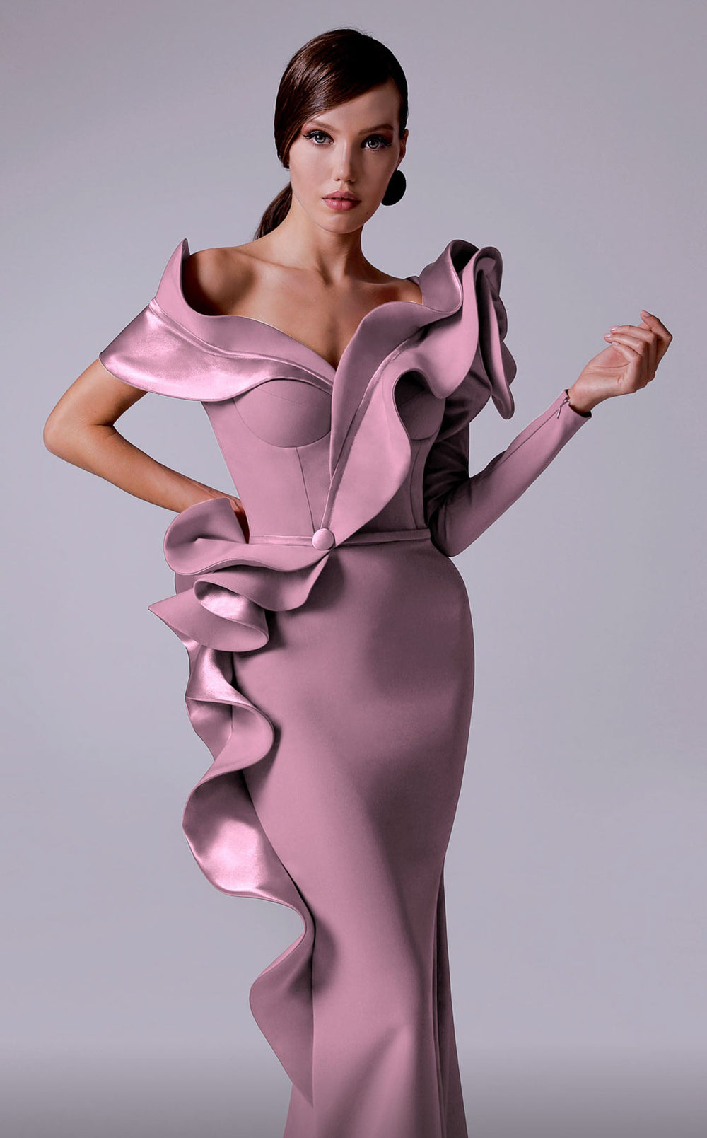 Exquisite MNM Couture 2714 Dress detail view - VOLAKK