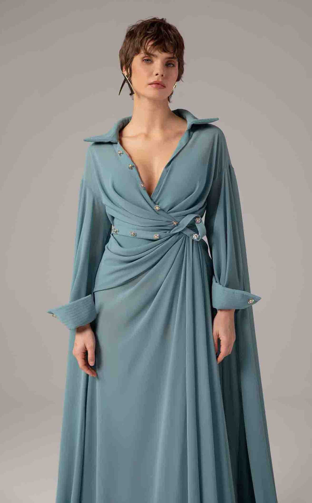 Exquisite MNM Couture E0093 Dress detail view - VOLAKK