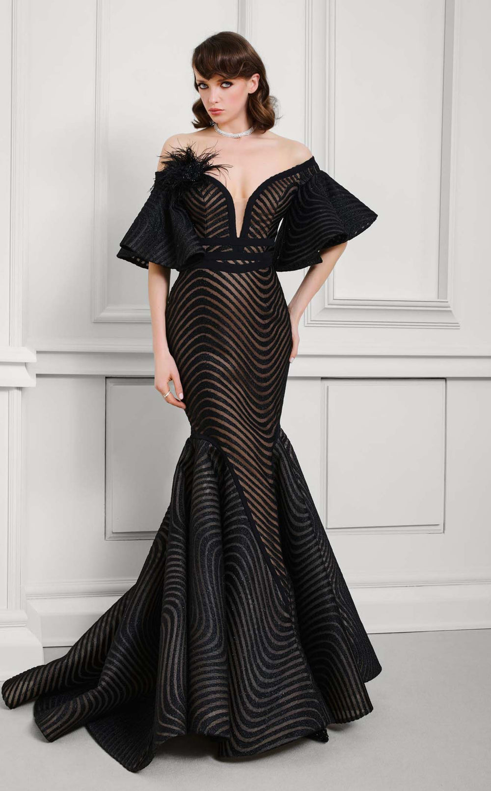 Exquisite MNM Couture F02925 Dress detail view - VOLAKK