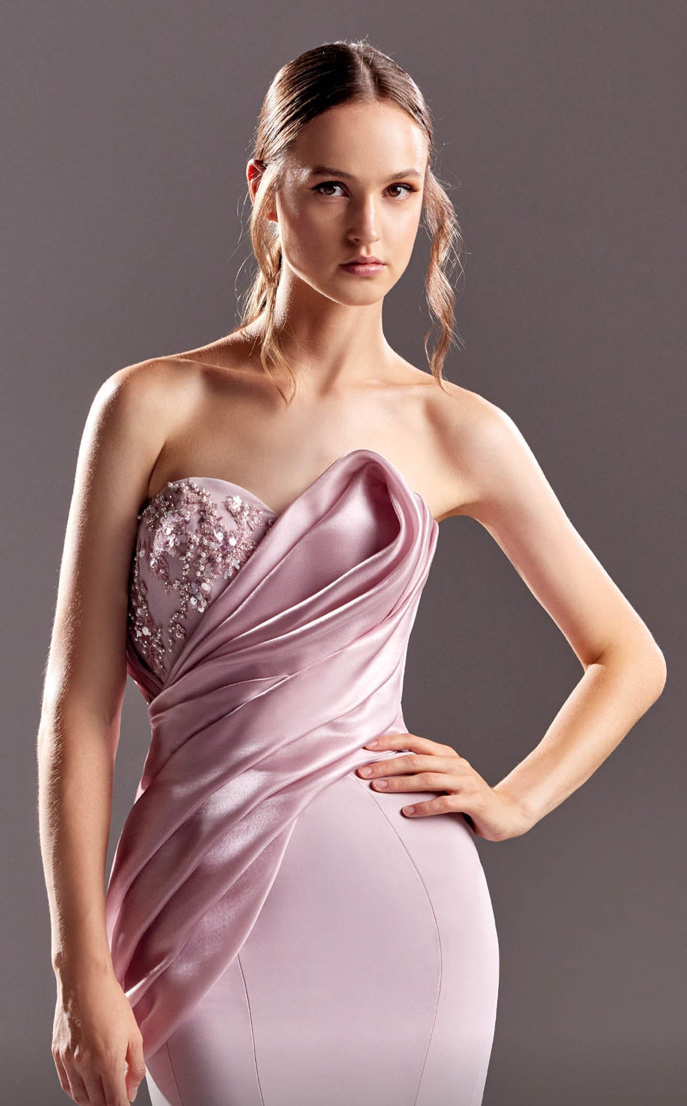 Exquisite MNM Couture G1513 Dress detail view - VOLAKK