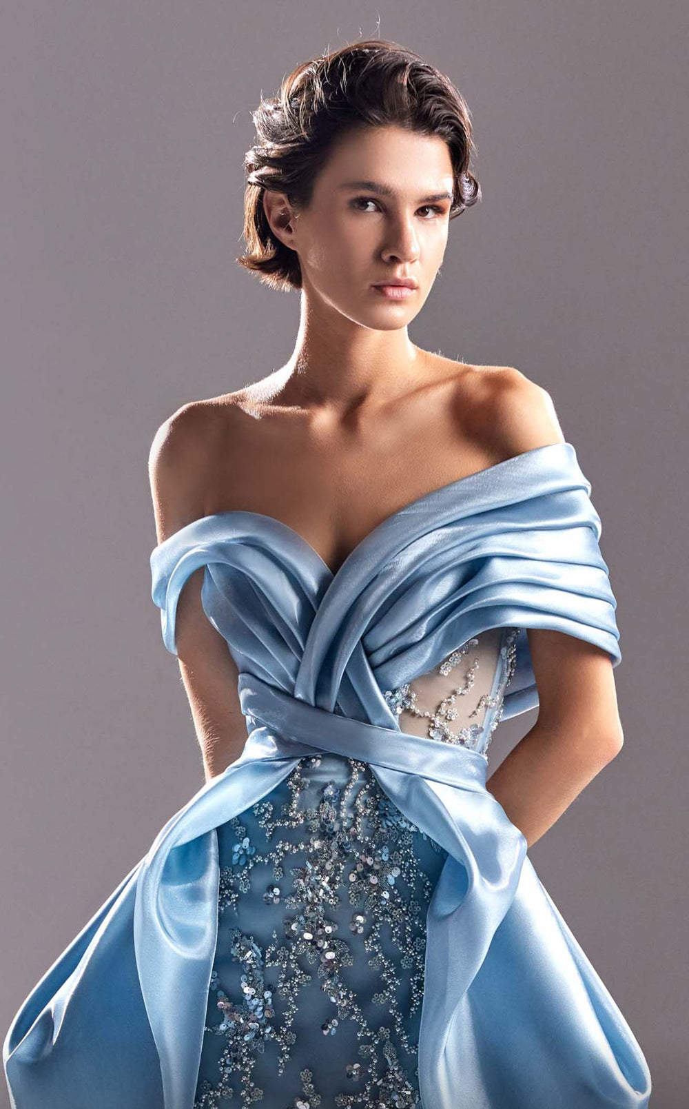 Exquisite MNM Couture G1525 Dress detail view - VOLAKK