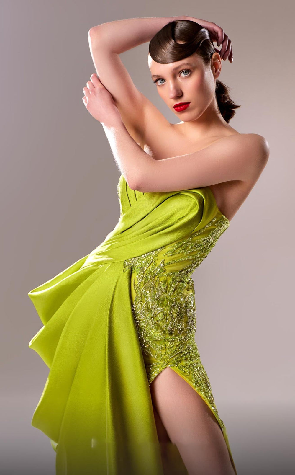 Exquisite MNM Couture G1630 Dress detail view - VOLAKK