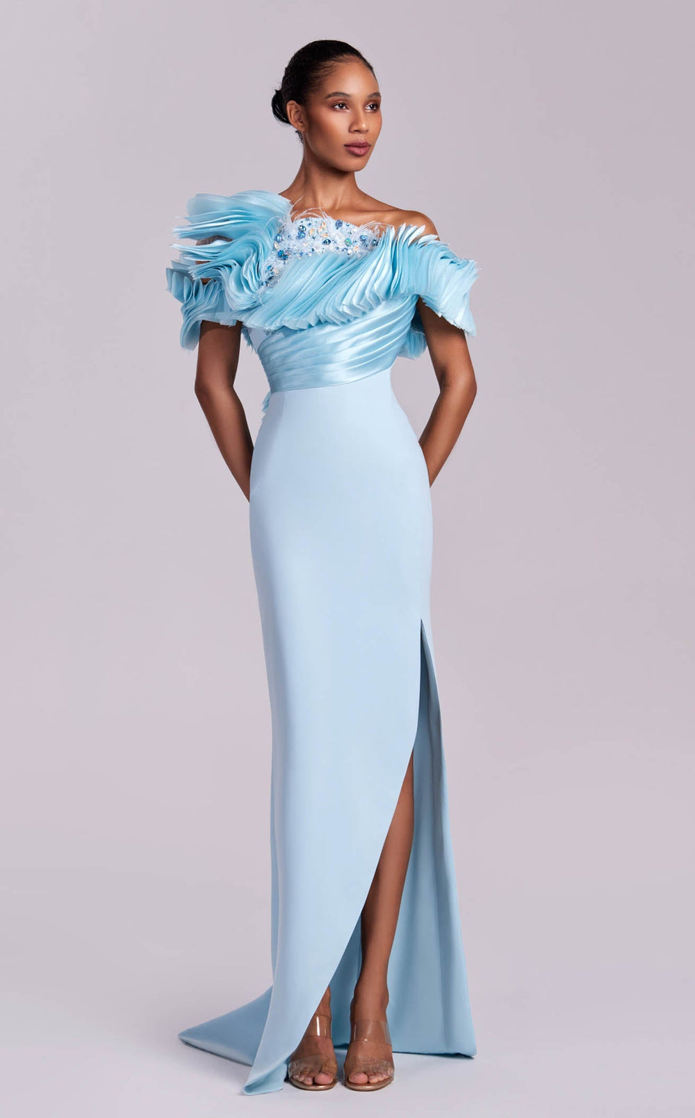 Exquisite MNM Couture G1807 Dress detail view - VOLAKK