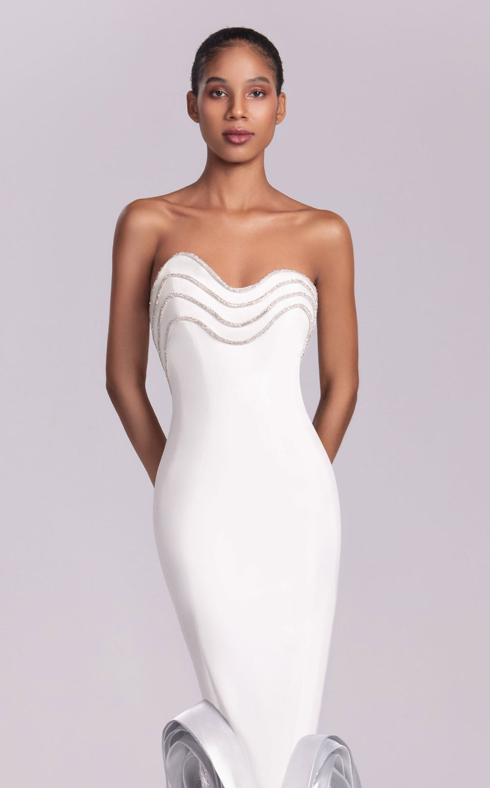 Exquisite MNM Couture G1819 Dress detail view - VOLAKK