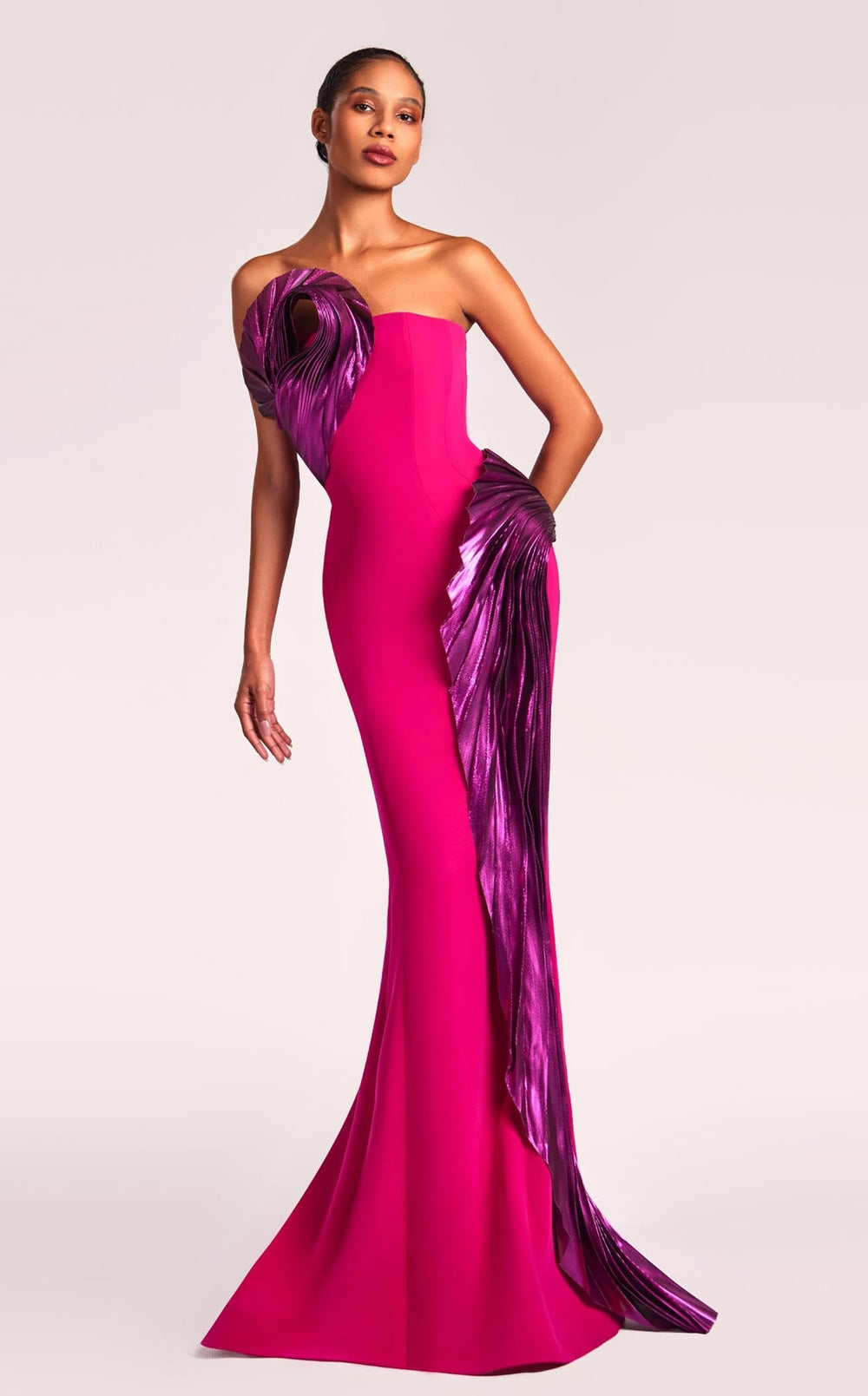 Exquisite MNM Couture G1838 Dress detail view - VOLAKK
