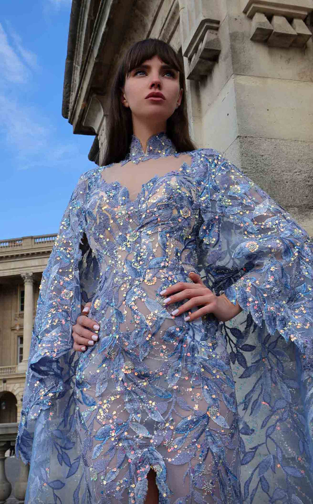 Exquisite MNM Couture K4012 Dress detail view - VOLAKK