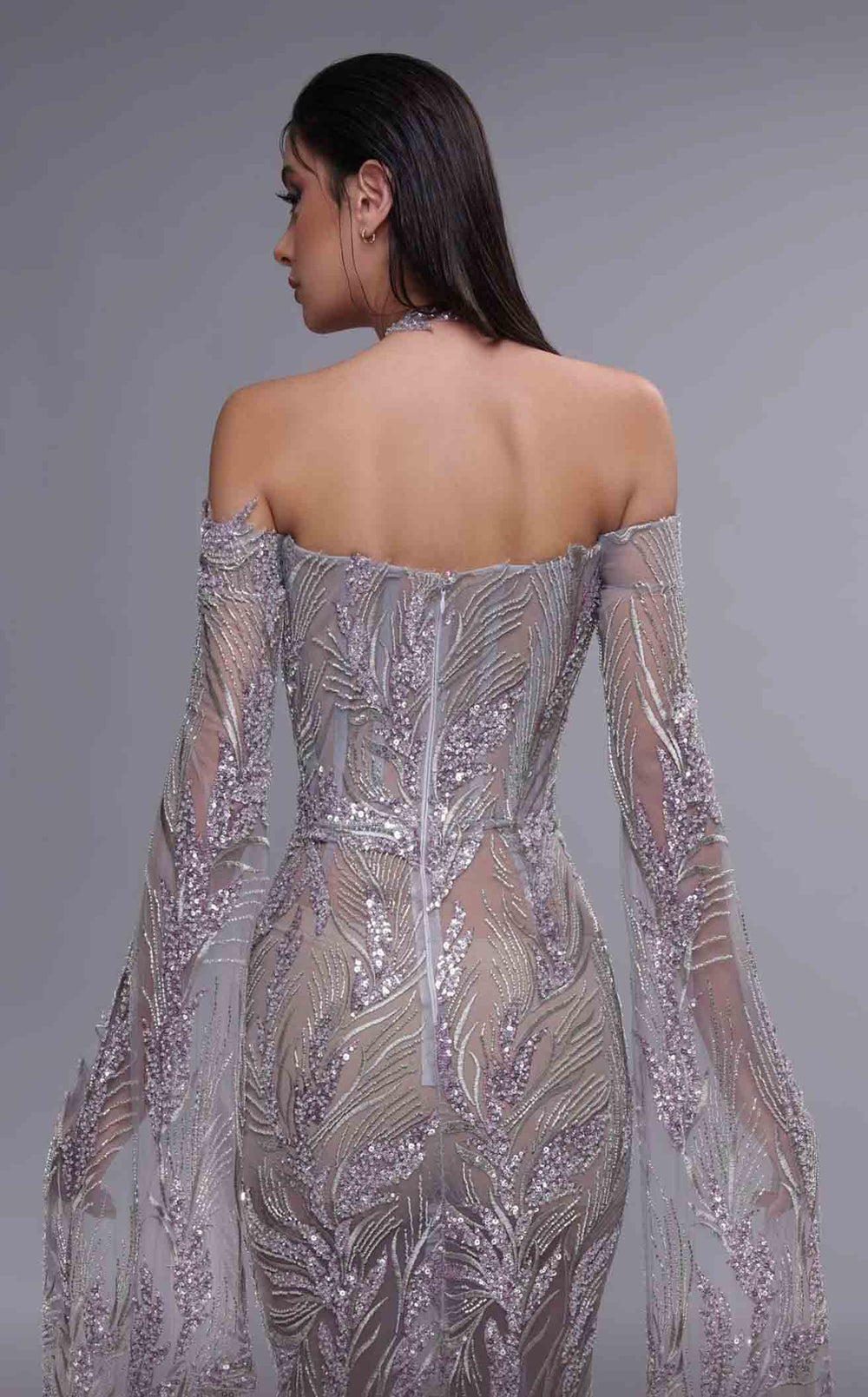 Exquisite MNM Couture K4090 Dress detail view - VOLAKK