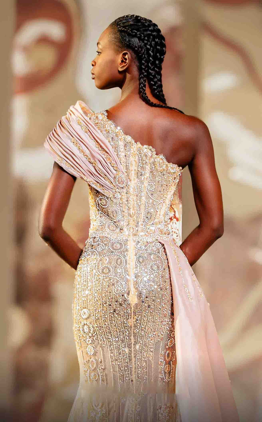 Exquisite MNM Couture K4151 Dress detail view - VOLAKK