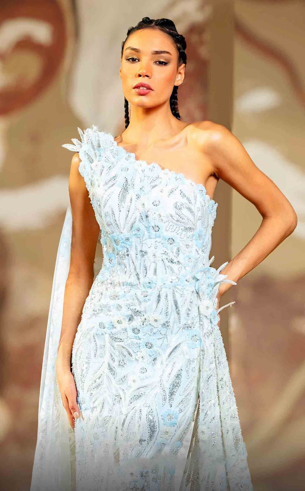 Exquisite MNM Couture K4173 Dress detail view - VOLAKK