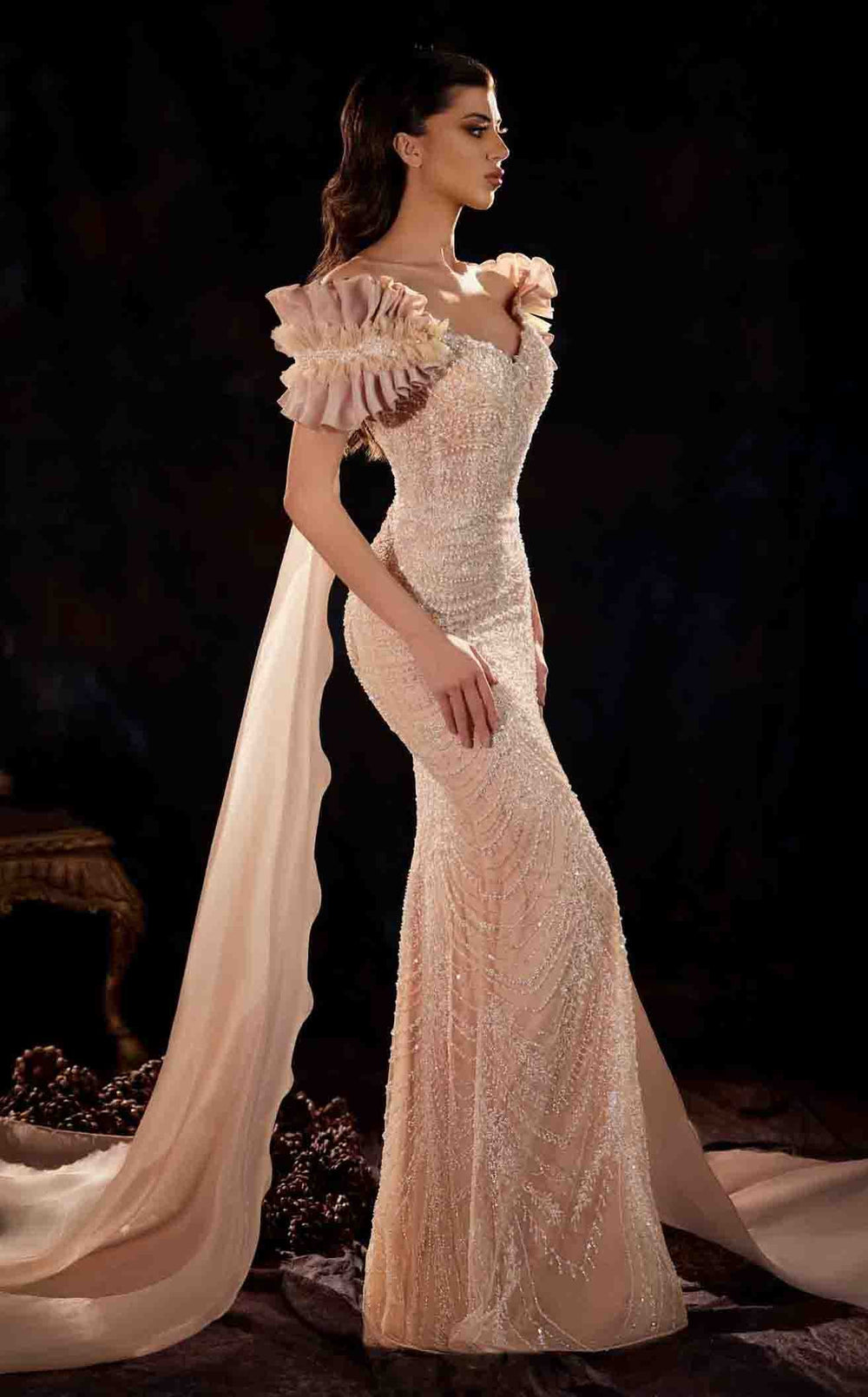 MNM Couture K4254 Dress details - VOLAKK