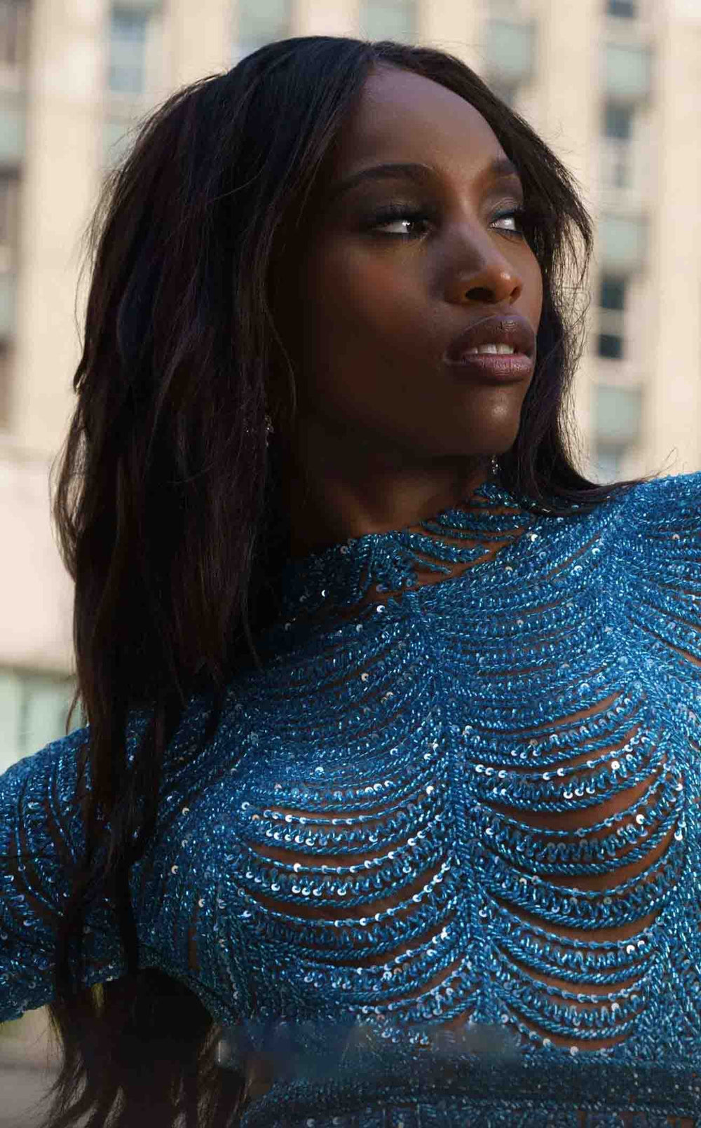 Exquisite MNM Couture M1125 Dress detail view - VOLAKK