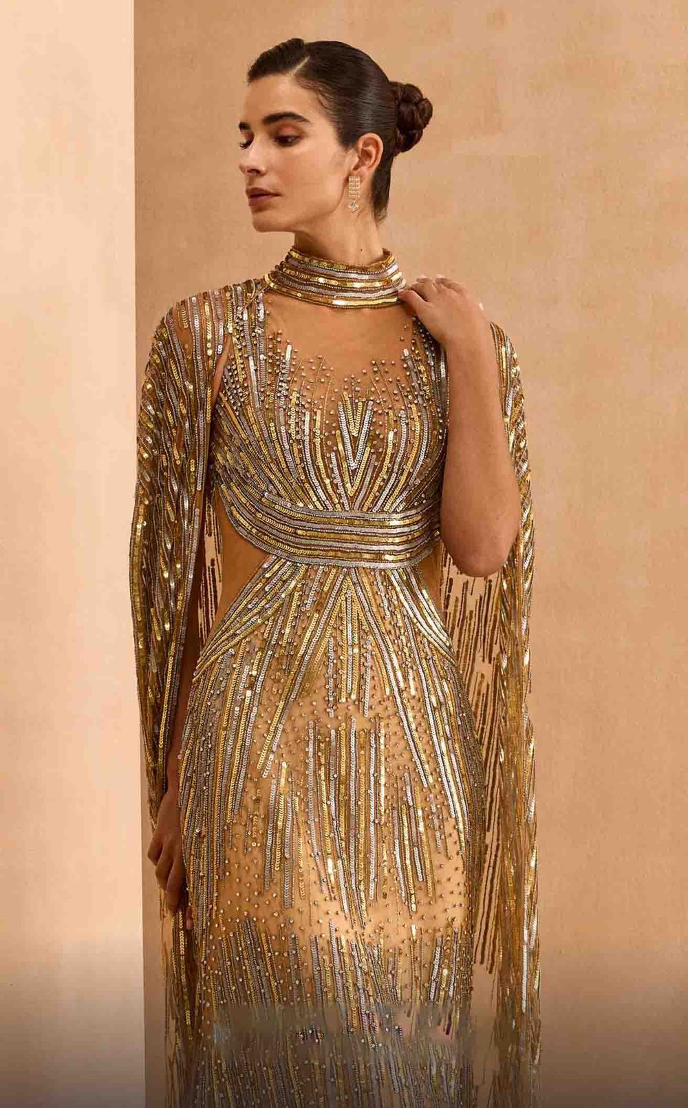 Exquisite MNM Couture M1145 Dress detail view - VOLAKK