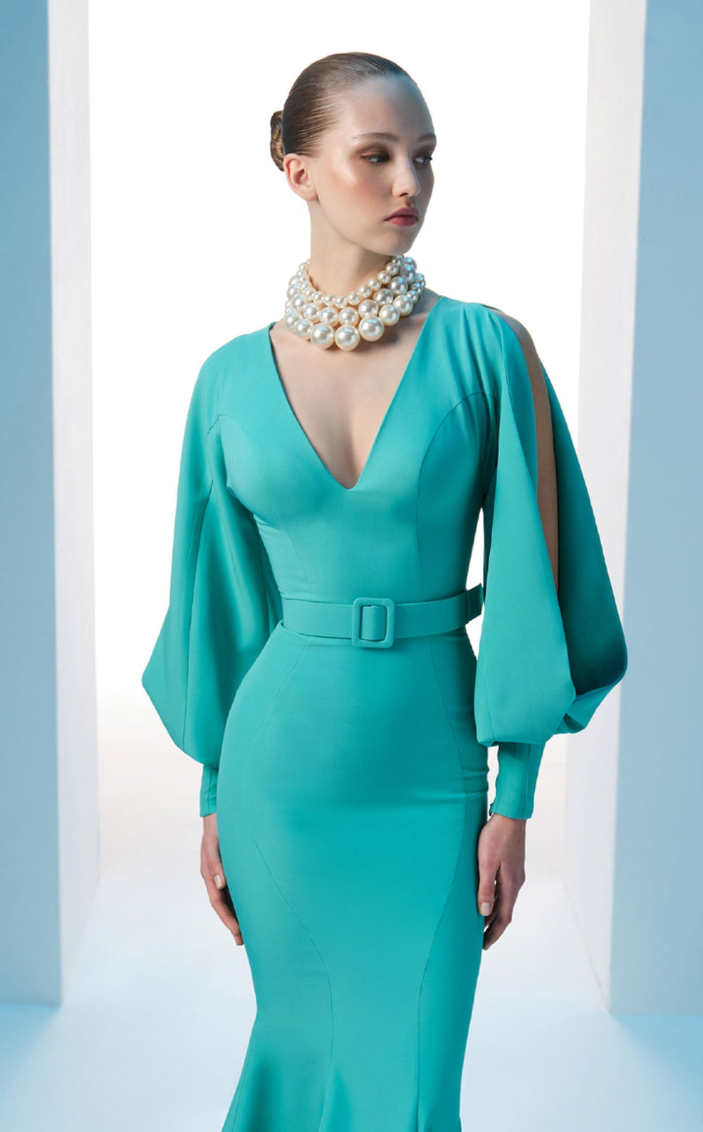 Exquisite MNM Couture N0605 Dress detail view - VOLAKK