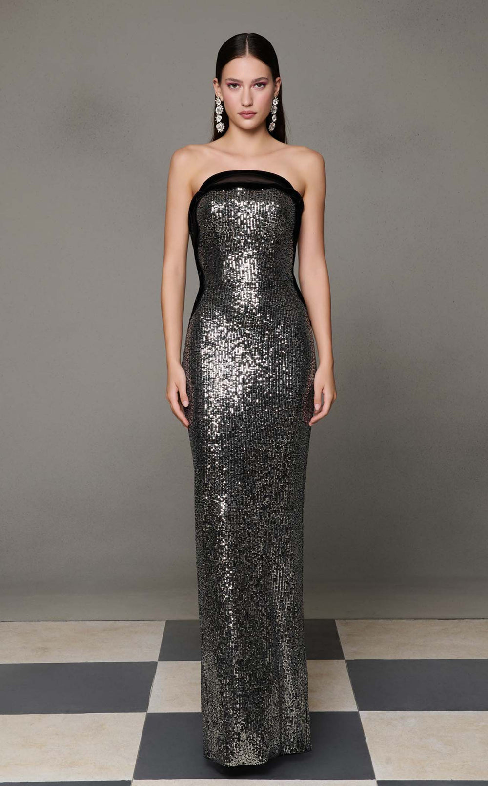 Exquisite MNM Couture N0635 Dress detail view - VOLAKK