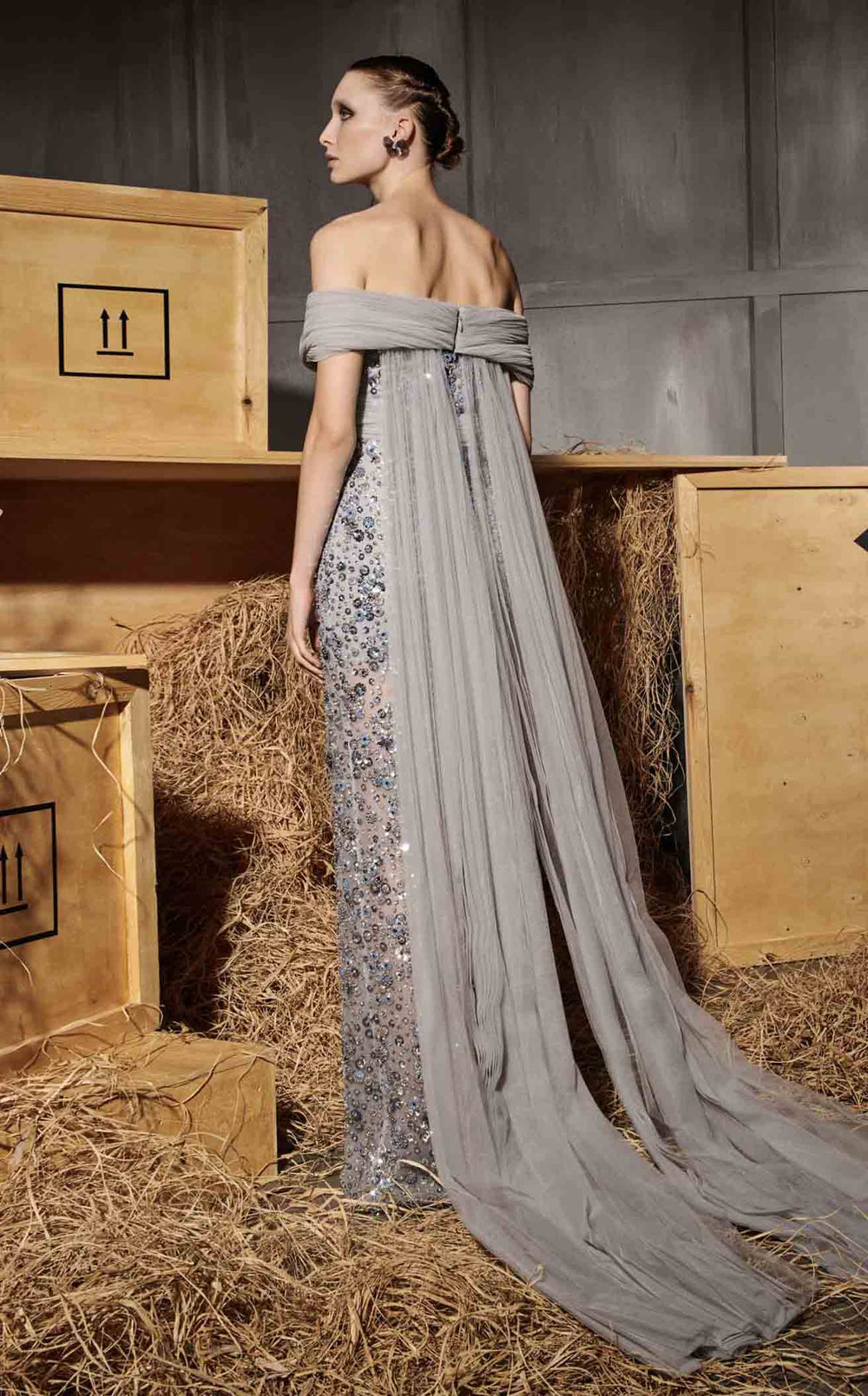 Exquisite MNM Couture N0652 Dress detail view - VOLAKK