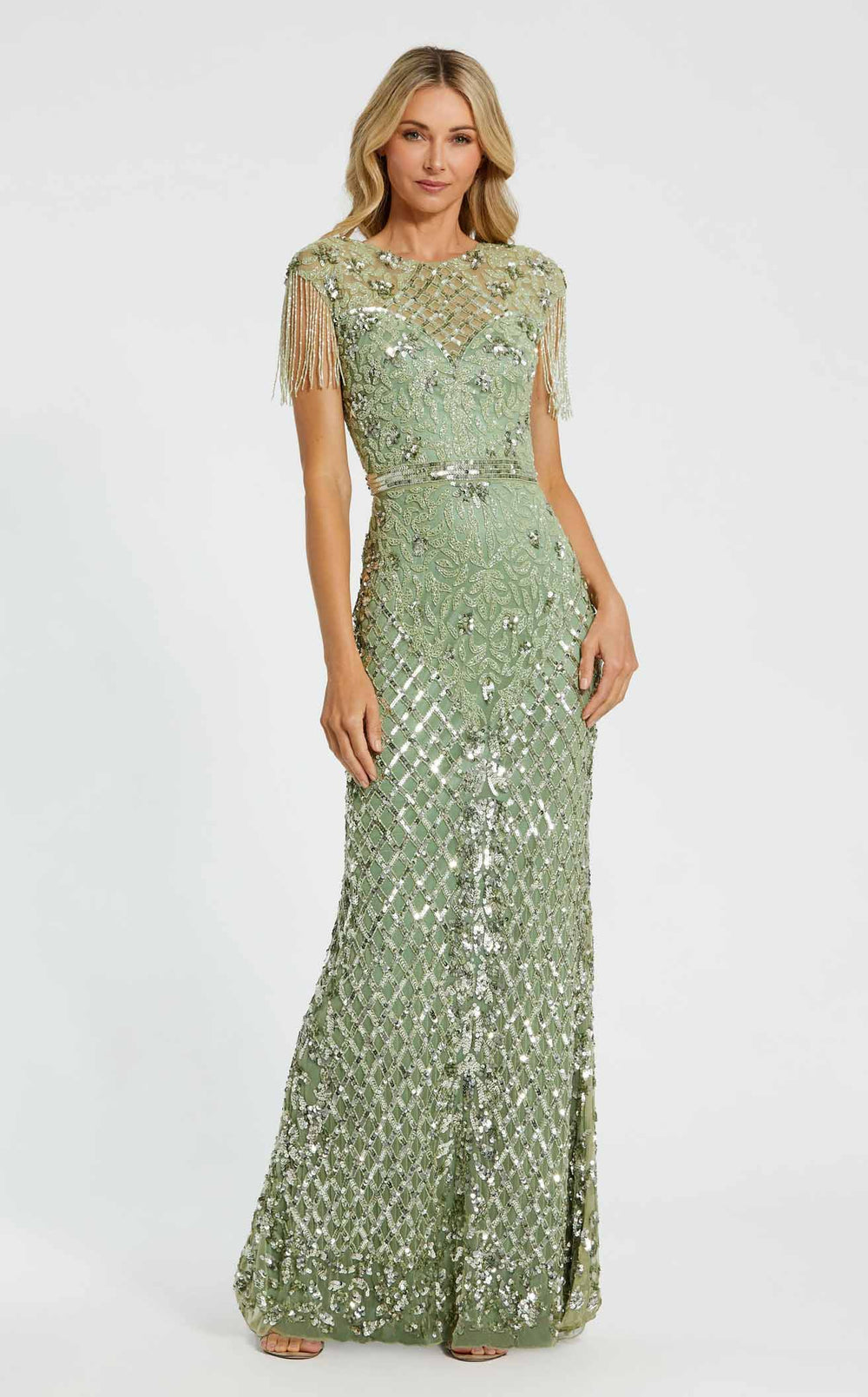Exquisite Mac Duggal 4908 Dress detail view - VOLAKK