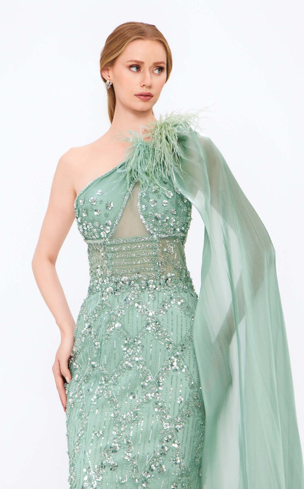 Exquisite Mambo Couture 944MG922 Dress detail view - VOLAKK