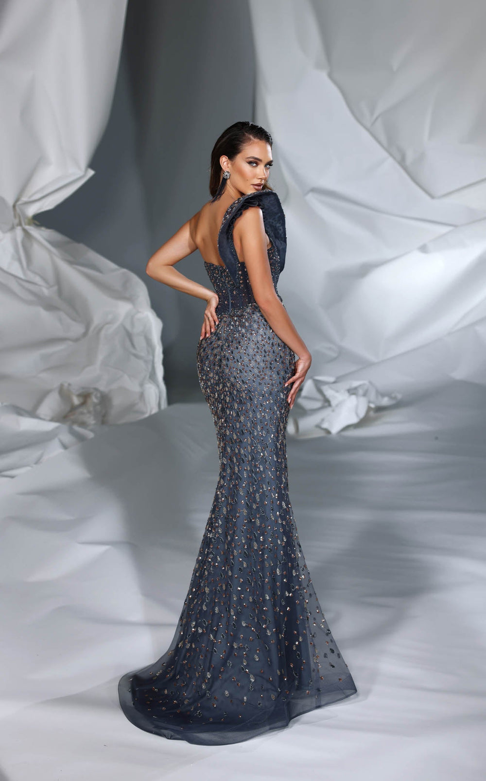 Exquisite Modessa Couture M24632 Dress detail view - VOLAKK