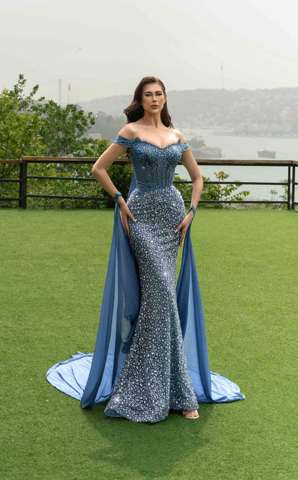 Exquisite Modessa Couture M24651 Dress detail view - VOLAKK