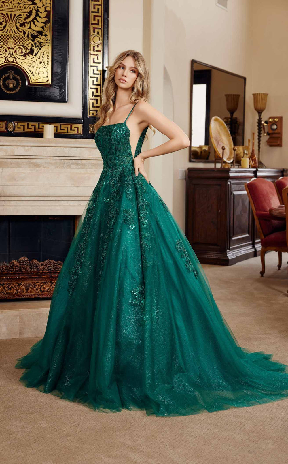 Exquisite Nox Anabel H1880 Dress detail view - VOLAKK