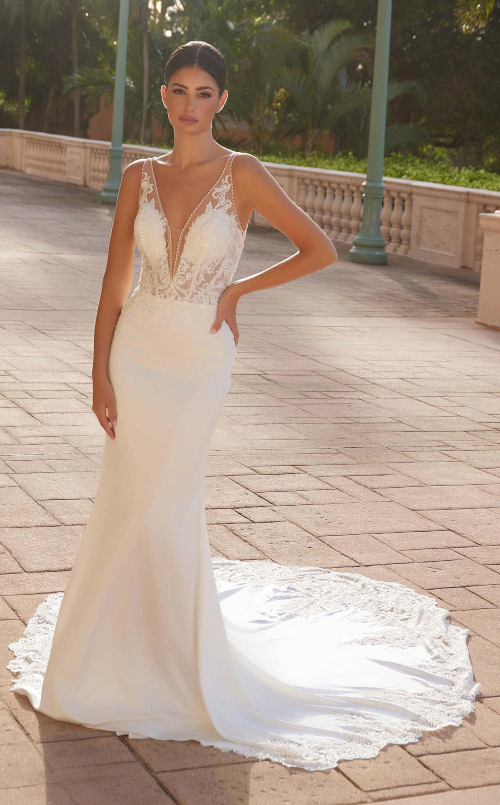 Exquisite Nox Anabel JE1022L Dress detail view - VOLAKK
