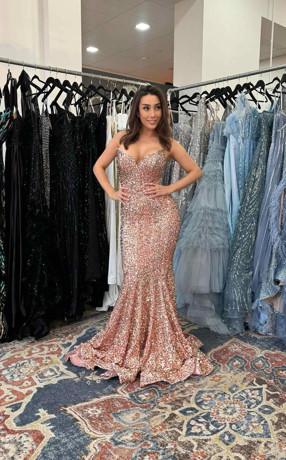 Exquisite Portia and Scarlett PS21208 Dress detail view - VOLAKK