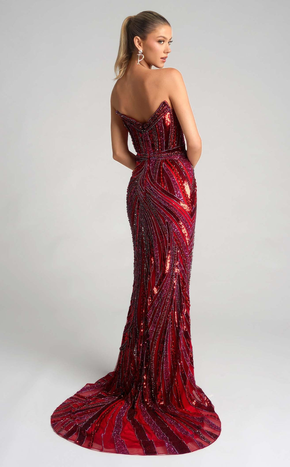 Exquisite Portia and Scarlett PS25984C Dress detail view - VOLAKK