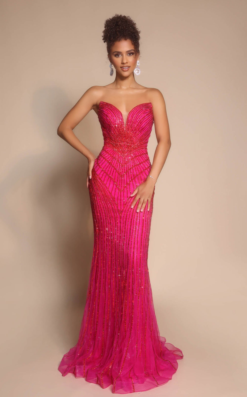 Exquisite Portia and Scarlett PS26004 Dress detail view - VOLAKK