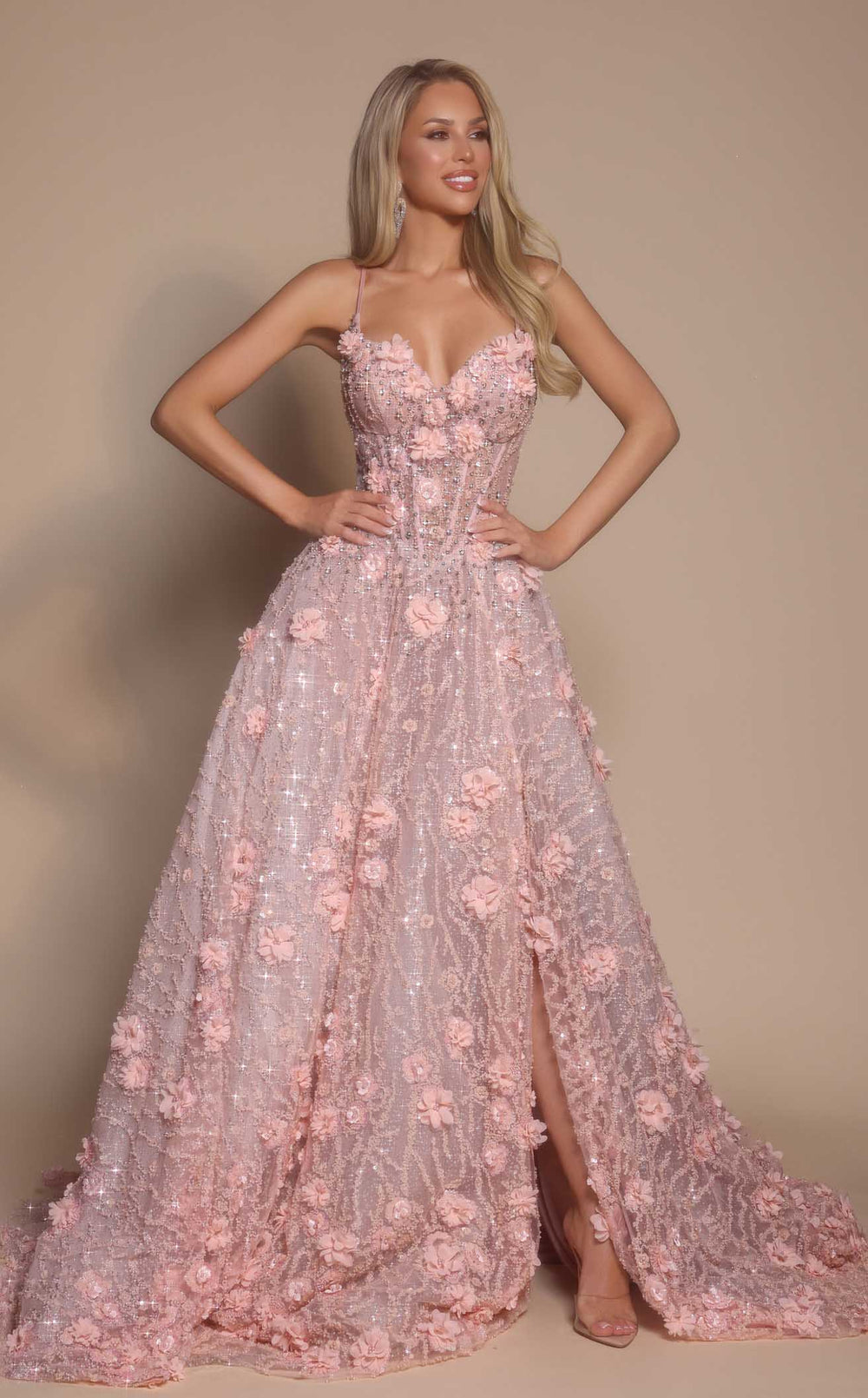Exquisite Portia and Scarlett PS26027 Dress detail view - VOLAKK