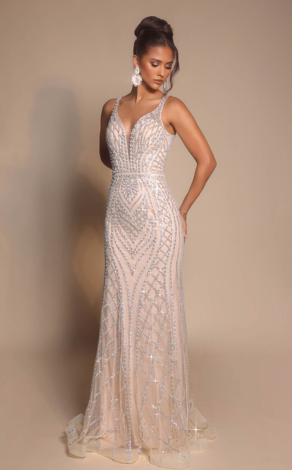 Exquisite Portia and Scarlett PS26089 Dress detail view - VOLAKK