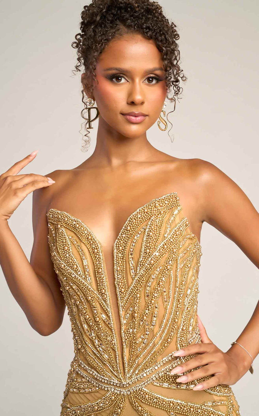 Exquisite Portia and Scarlett PS26401C Dress detail view - VOLAKK