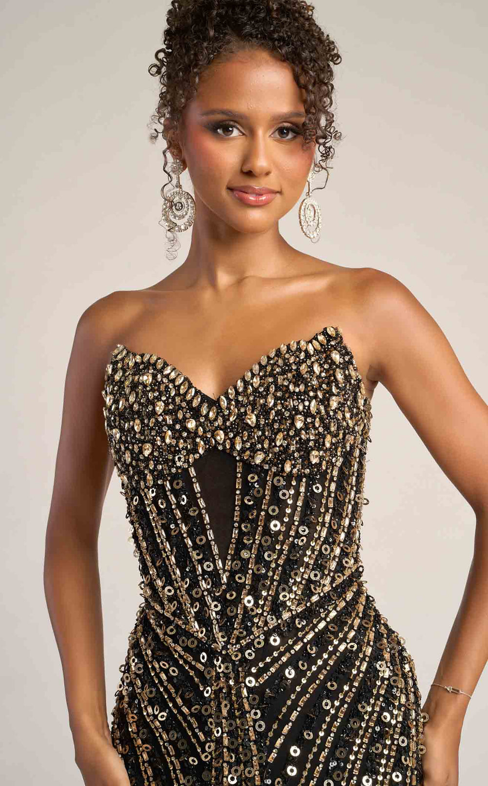 Portia and Scarlett PS26403C Dress details - VOLAKK