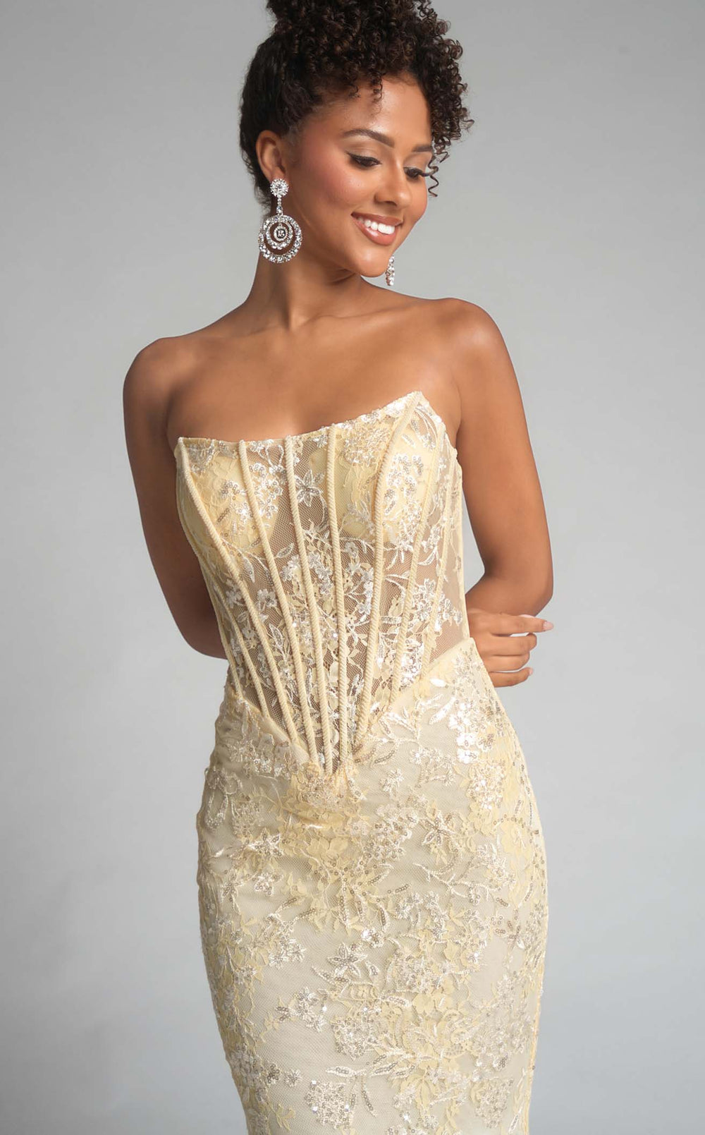 Exquisite Portia and Scarlett XO082 Dress detail view - VOLAKK