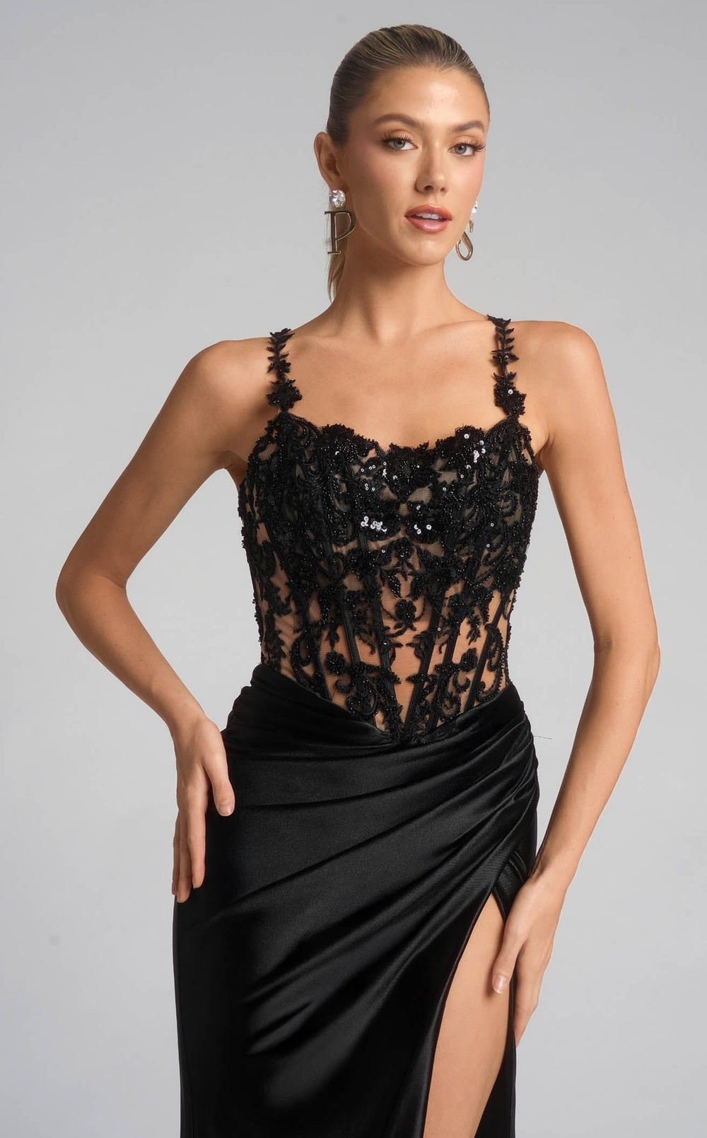 Exquisite Portia and Scarlett XO119 Dress detail view - VOLAKK