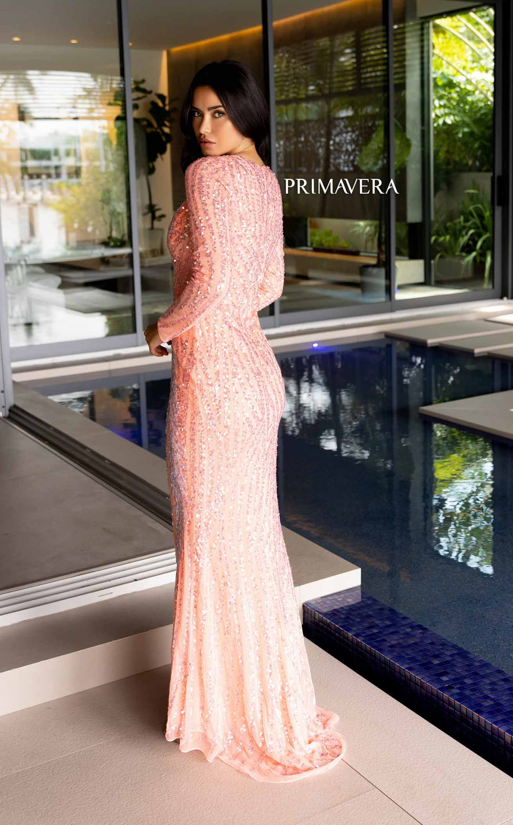 Exquisite Primavera Couture 12117 Dress detail view - VOLAKK