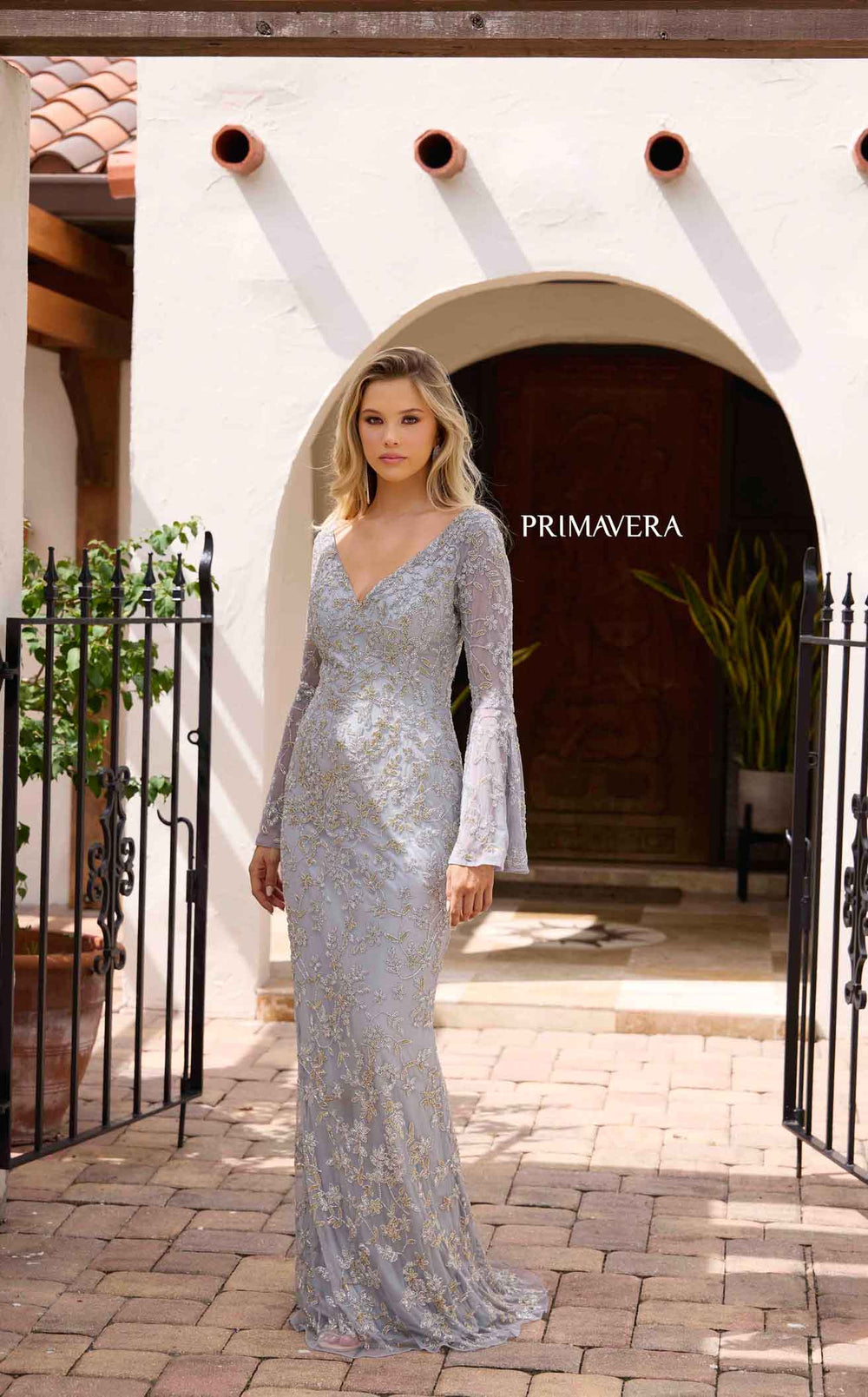 Exquisite Primavera Couture 12185 Dress detail view - VOLAKK