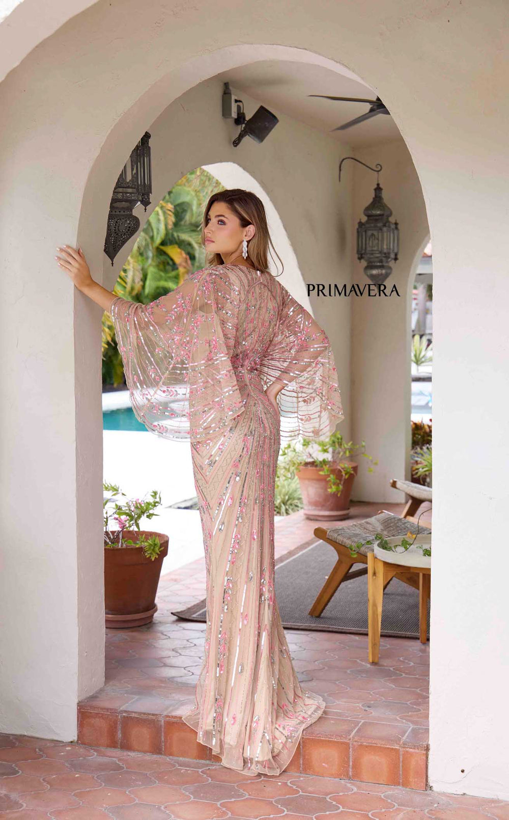 Exquisite Primavera Couture 12189 Dress detail view - VOLAKK