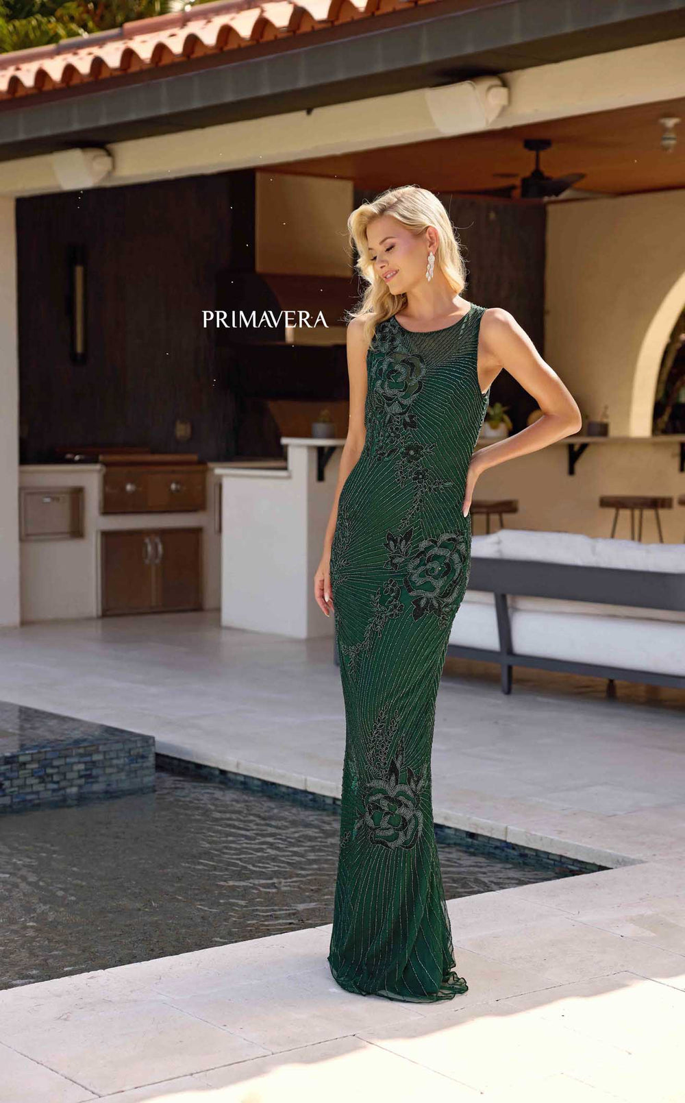 Exquisite Primavera Couture 13140 Dress detail view - VOLAKK