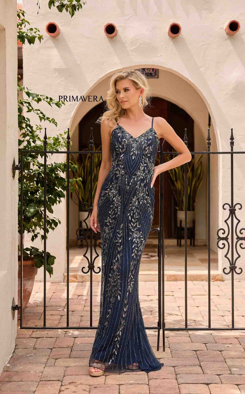 Exquisite Primavera Couture 13152 Dress detail view - VOLAKK