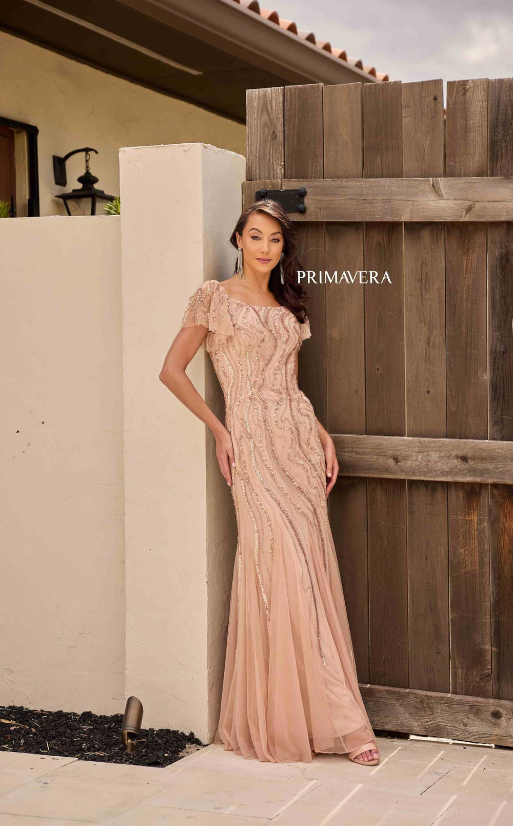 Exquisite Primavera Couture 13155 Dress detail view - VOLAKK