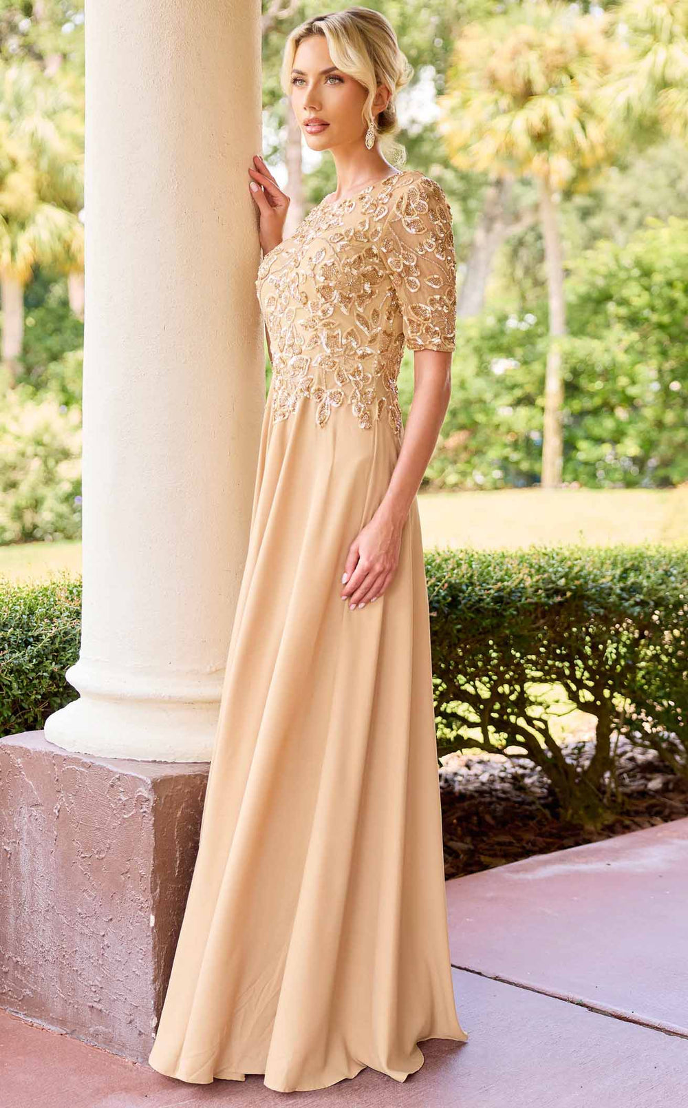 Exquisite Primavera Couture 13171 Dress detail view - VOLAKK