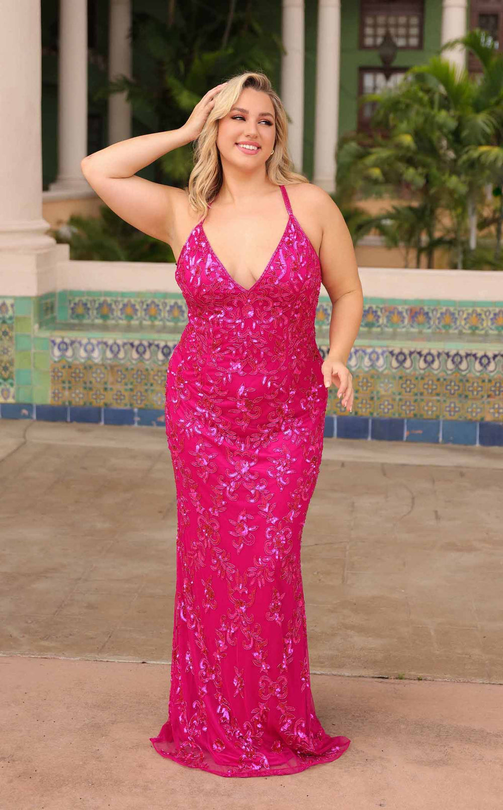 Exquisite Primavera Couture 14043 Dress detail view - VOLAKK